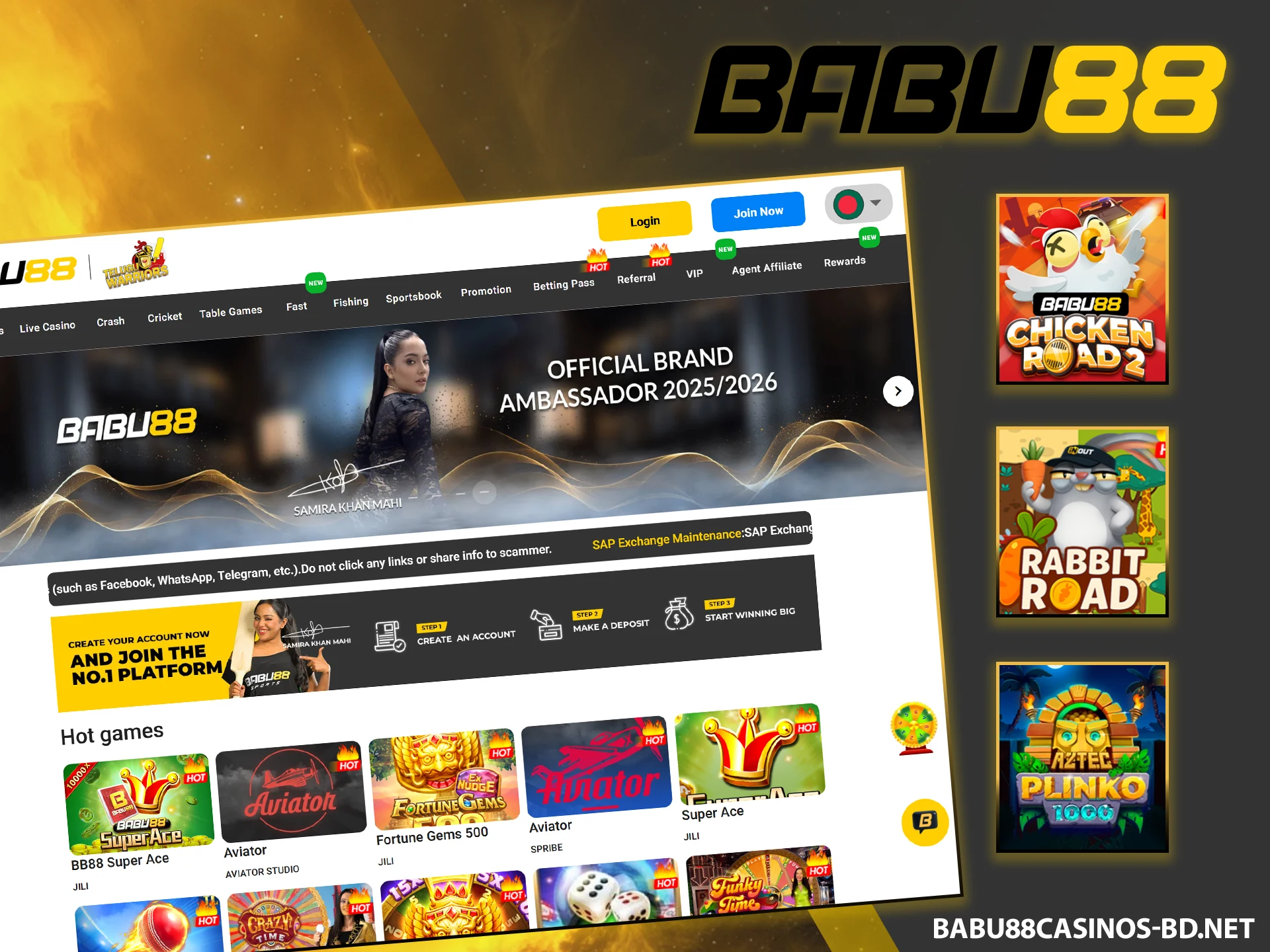 Install the desktop version from the official Babu88 website.