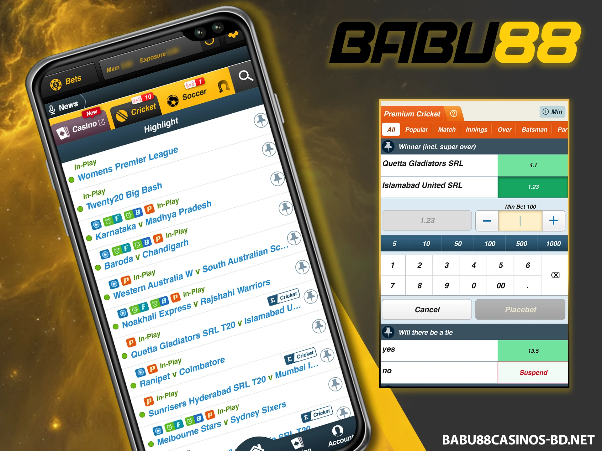 Follow the betting instructions on the Babu88 website in Bangladesh.