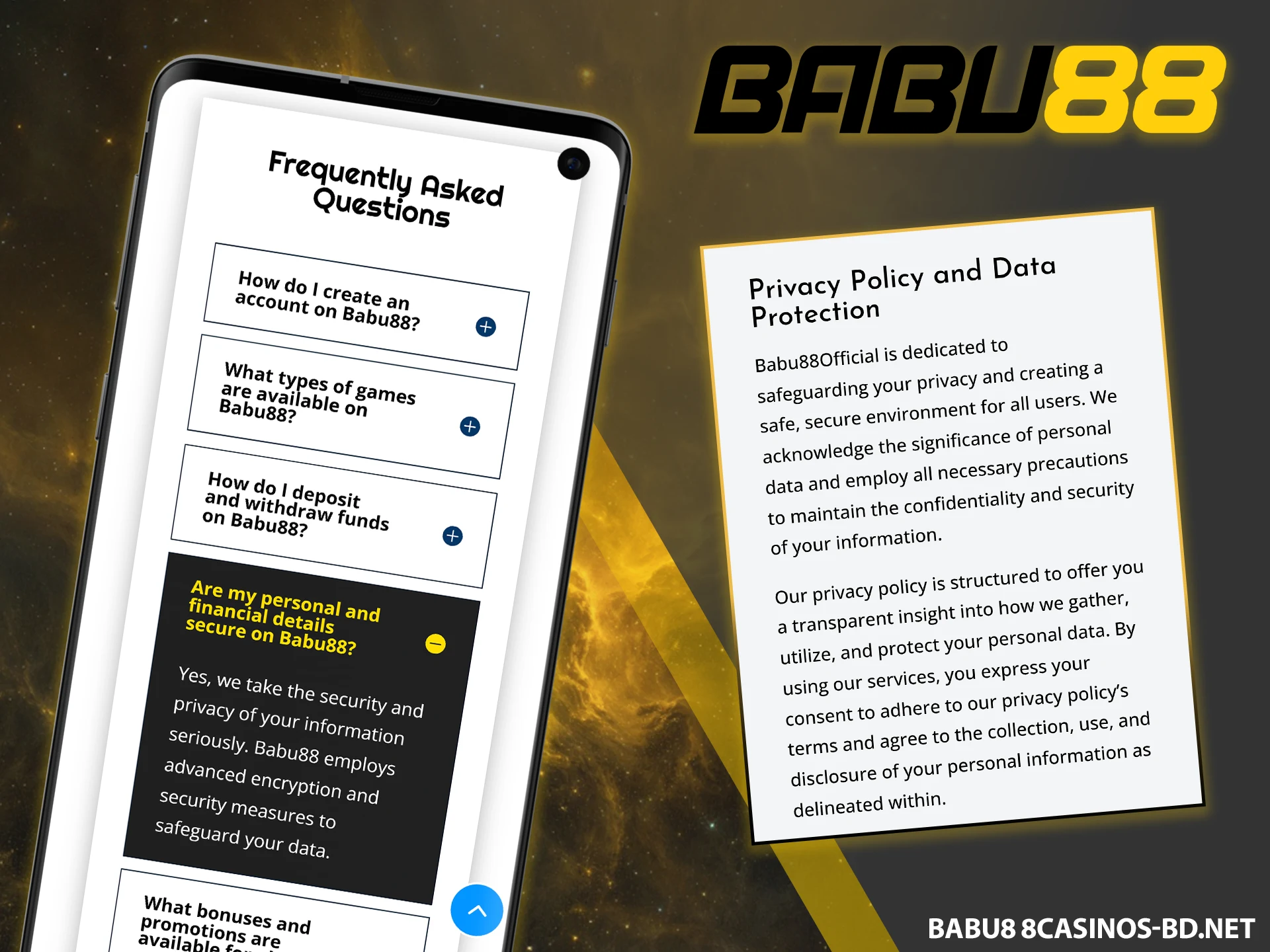 Read about app security on the Babu88 website in Bangladesh.