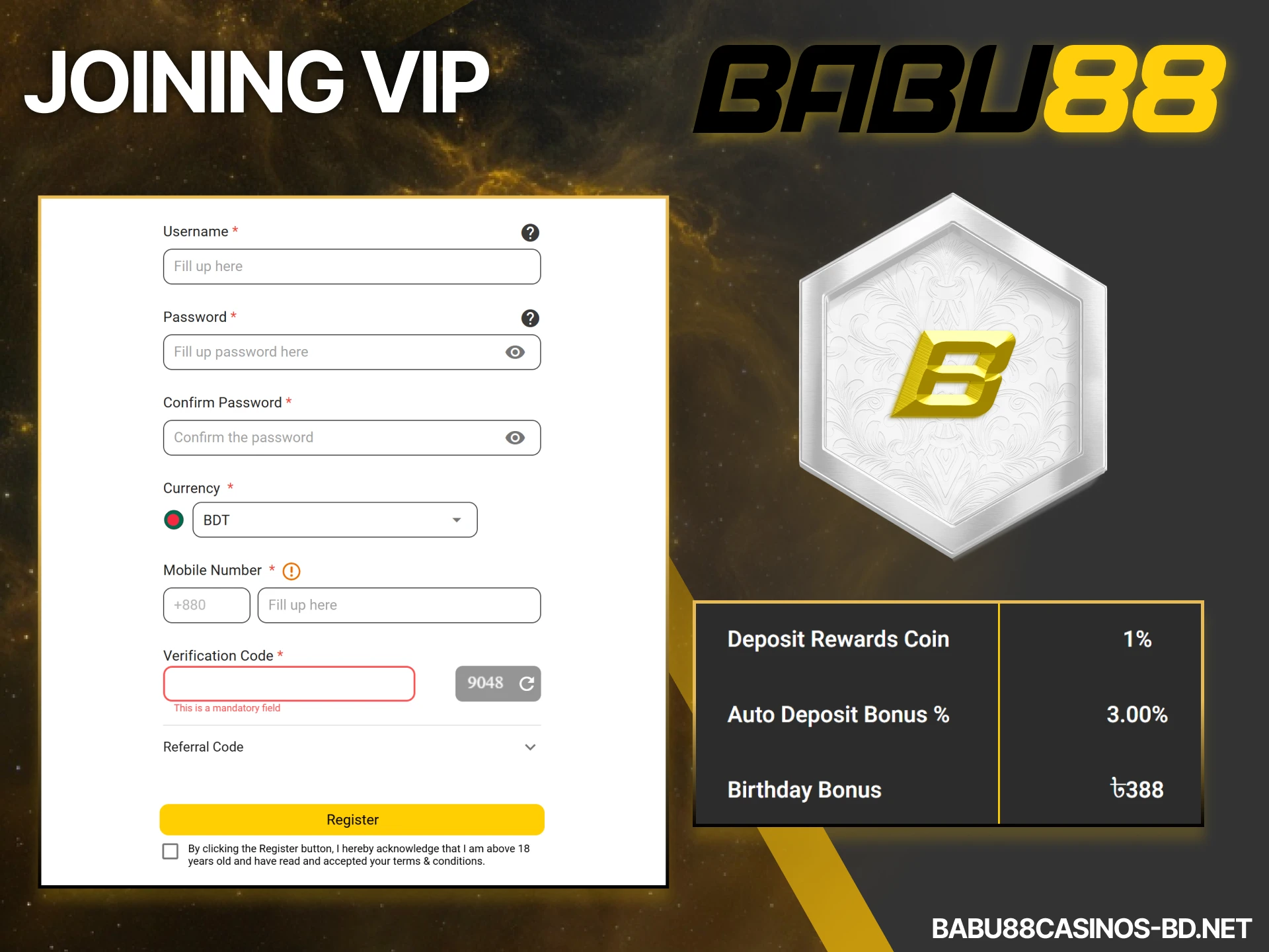 Learn how to join the Babu88 VIP program and understand the specific upgrade rules for each level.